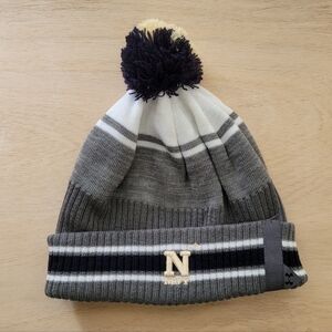 United States Naval Academy Navy Under Armour Hat With Pom Beanie